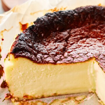 Rich, creamy, and toasty Basque Burnt Cheesecake.