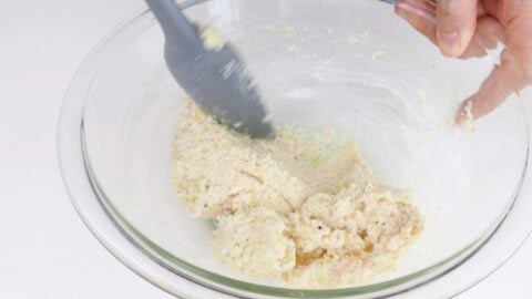 Panko and vegetable panade for hamburg steak.