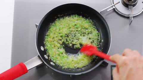 Scallion ginger oil for mazesoba.