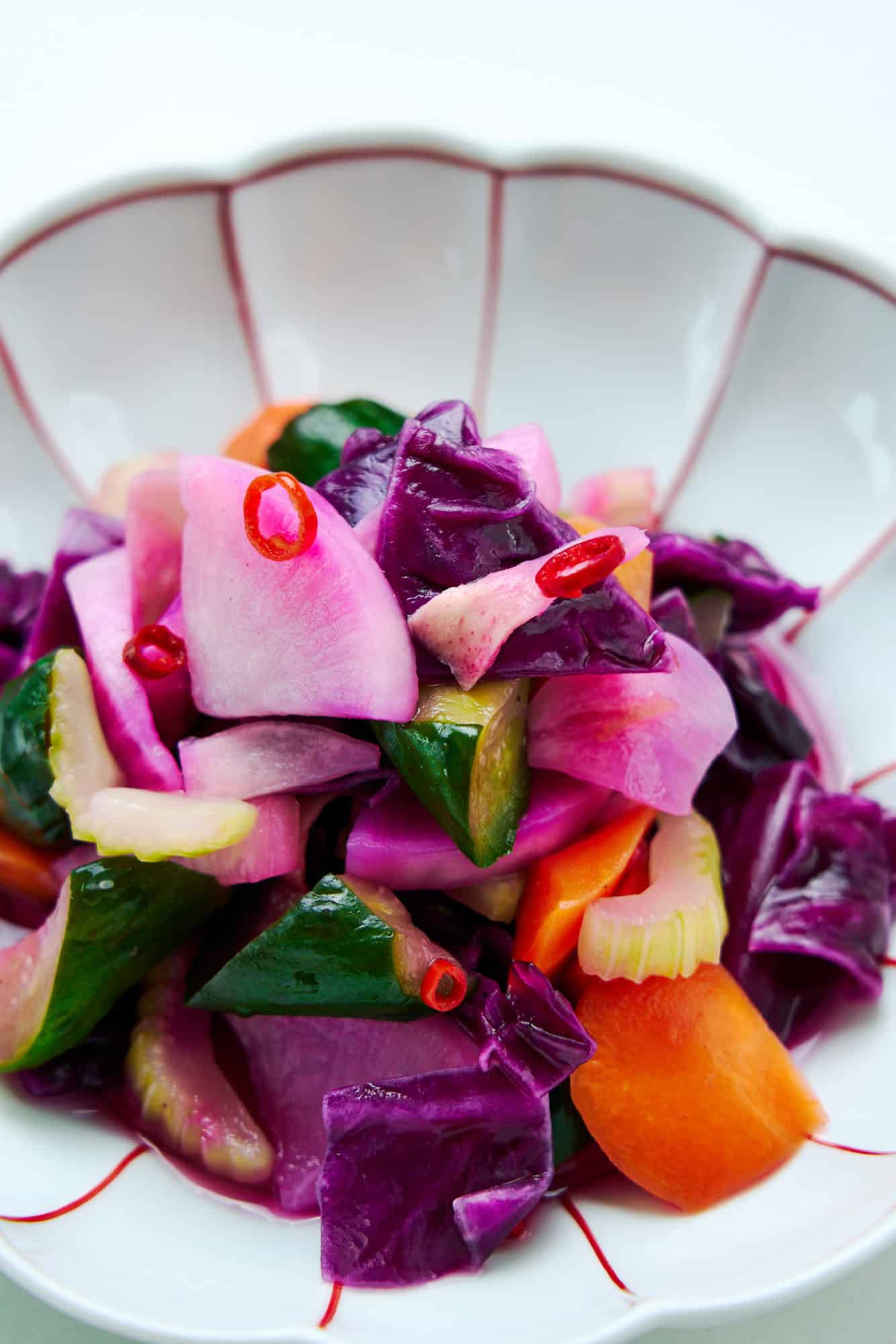 Rainbow Five Spice Pickles