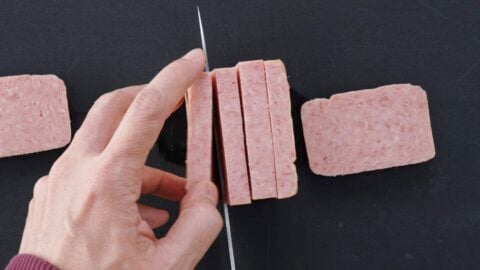 Slicing Spam for onigiri