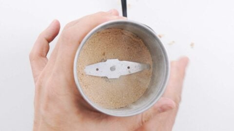 Umami powder in a spice grinder.