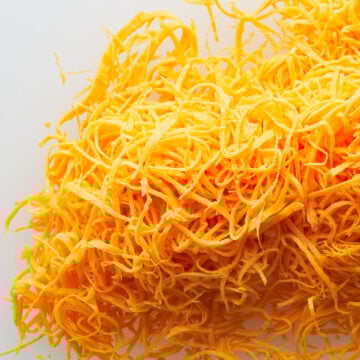 Usuyaki Tamago is a thin decorative omelette that can be sliced into golden threads to add a splash of color and protein to any dish.